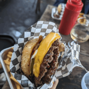 ufo burgers at vibe by california sacramento